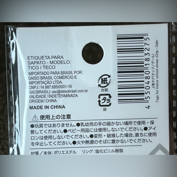 Chip Chipmunk Shoes Tag Charms Official Disney Japan Kawaii Rescue Rangers - Picture 6 of 7